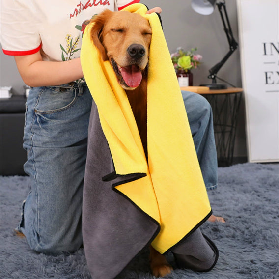 Super Absorbent Quick-Drying Pet Bath Towel For Easy Drying